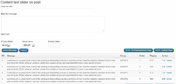 Content text slider on post content text slider on post 1 Content text slider on post